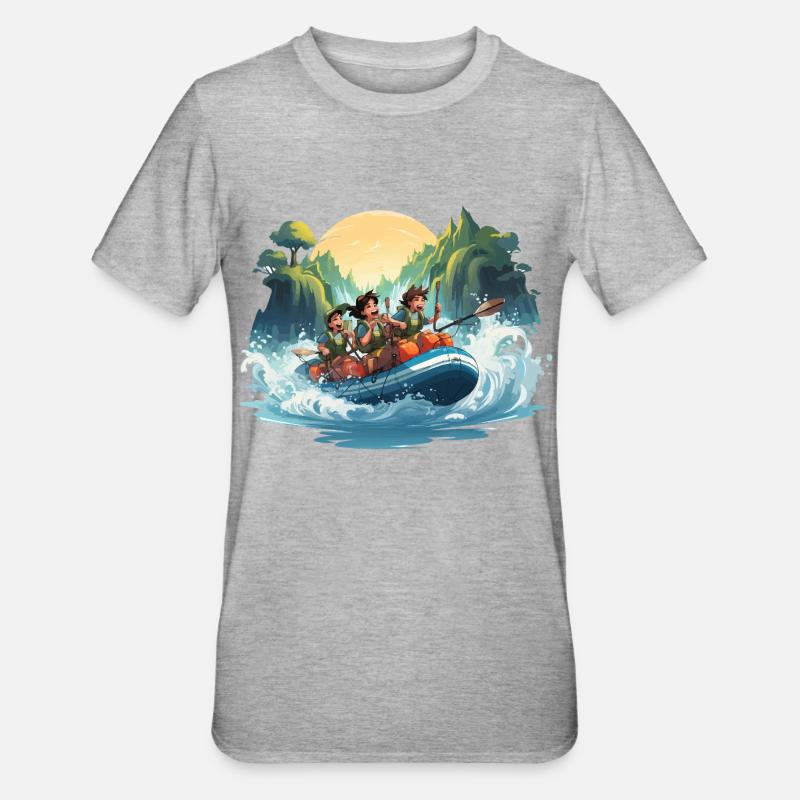 Die Rapids Raiders - Unisex Polycotton T-Shirt - Grau meliert