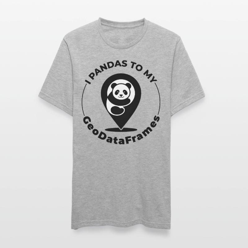GeoDataFrames Pandas GIS Programmation Python T-shirt polycoton Unisexe