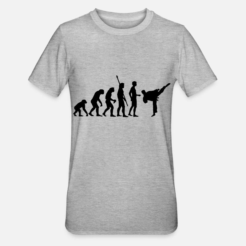 evolution_kampfsport - T-shirt polycoton Unisexe - gris chiné