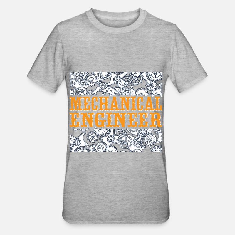 Mechanics Engineer Mechanical Engineering - Unisex Polycotton T-Shirt - heather grey