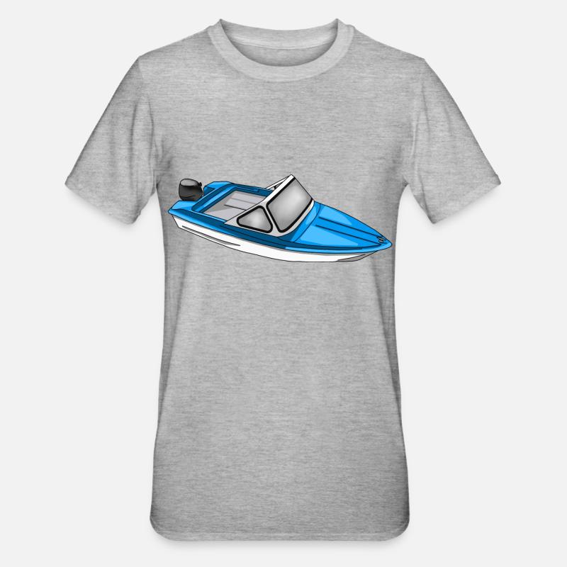 Ibis Boot der DDR - Unisex Polycotton T-Shirt - Grau meliert