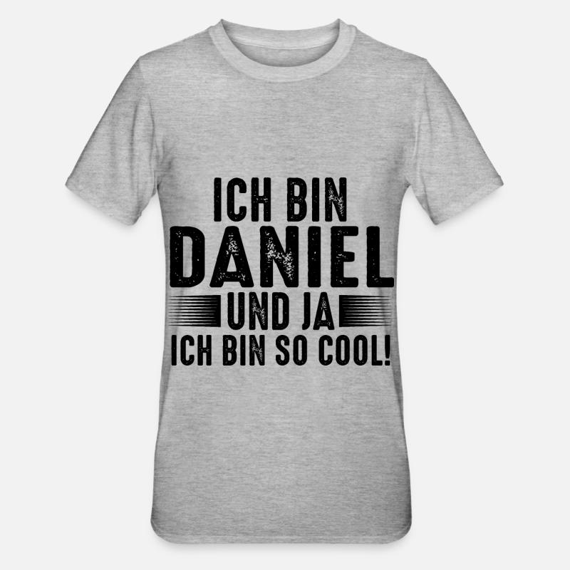 First name Daniel - Unisex Polycotton T-Shirt - heather grey