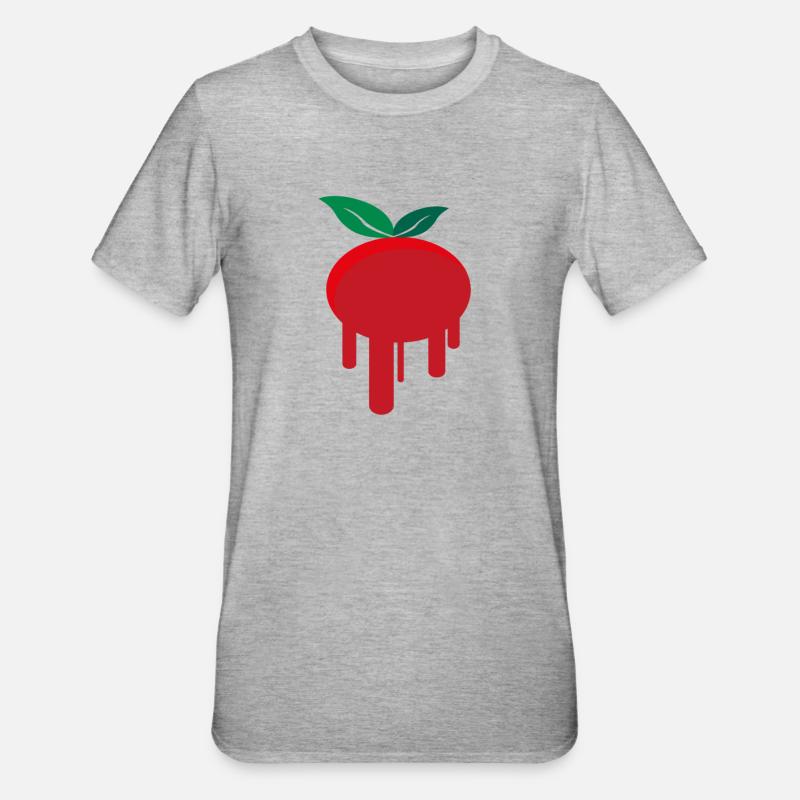 tomate - T-shirt polycoton Unisexe - gris chiné