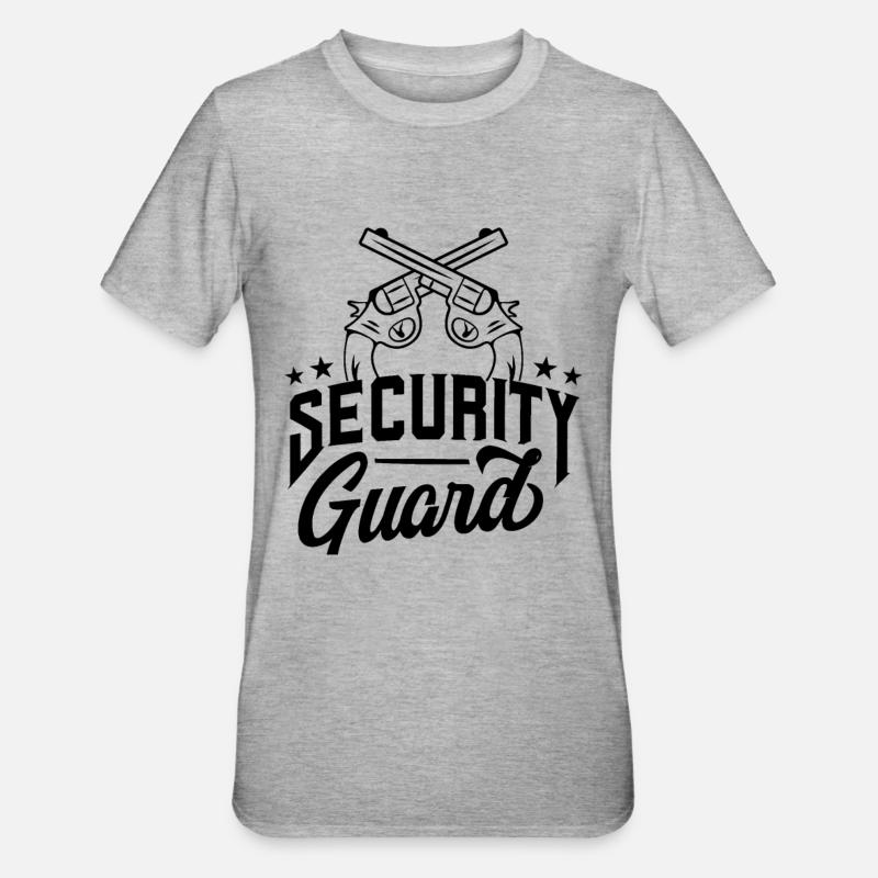 Sécurité sécurité Sécurité Sécurité - T-shirt polycoton Unisexe - gris chiné