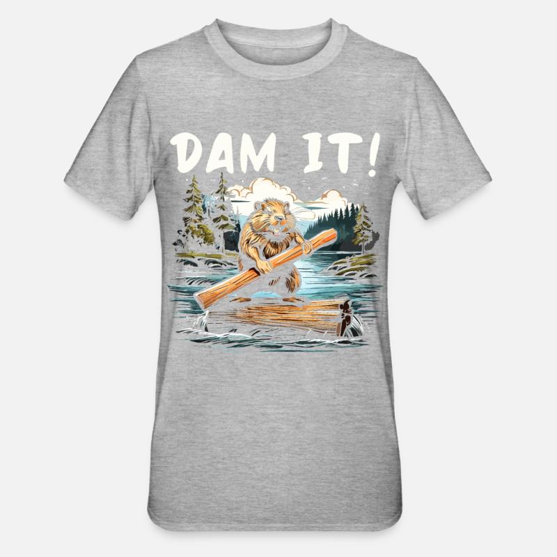 Barrage It - T-shirt polycoton Unisexe - gris chiné