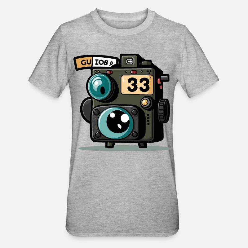 The Shutterbug - Unisex Polycotton T-Shirt - heather grey