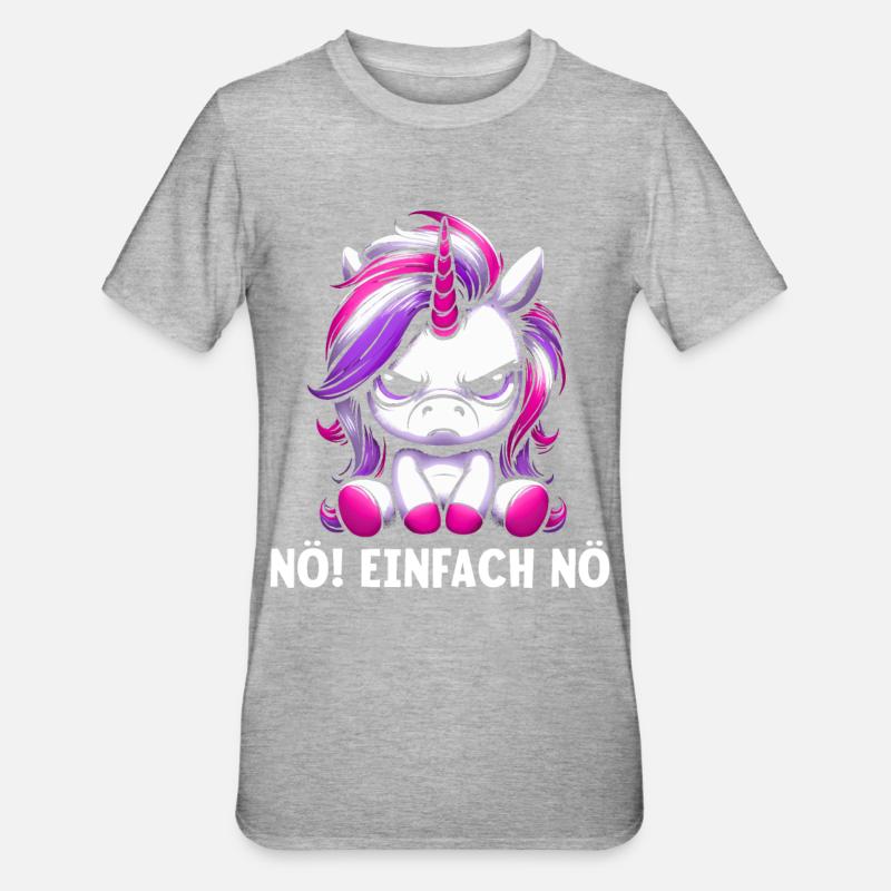 Non, juste pas - T-shirt polycoton Unisexe - gris chiné