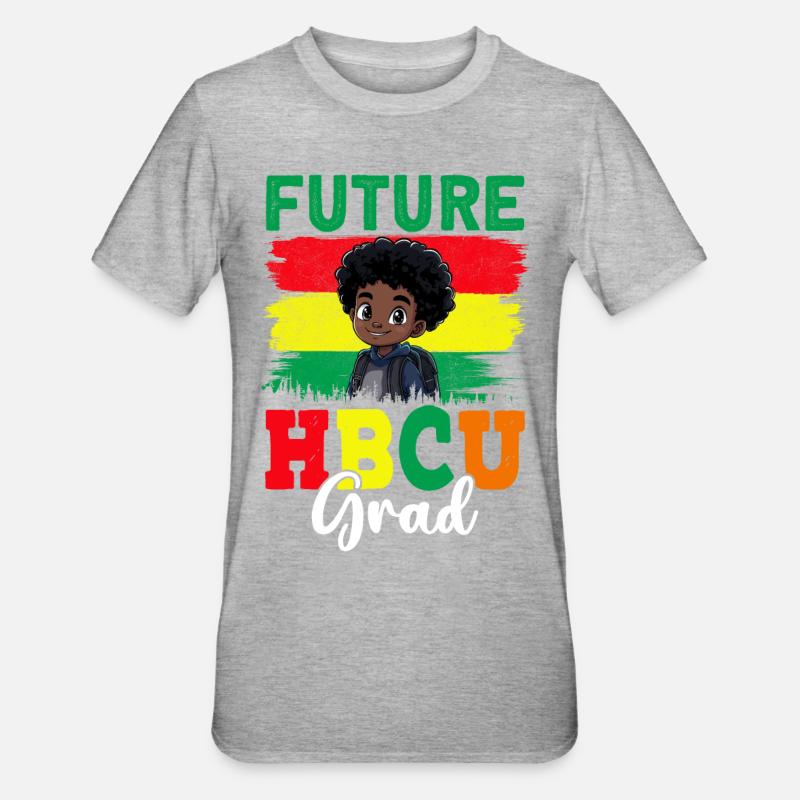 Futur HBCU - T-shirt polycoton Unisexe - gris chiné
