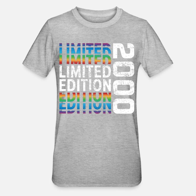 Edition limitée 2000 - T-shirt polycoton Unisexe - gris chiné