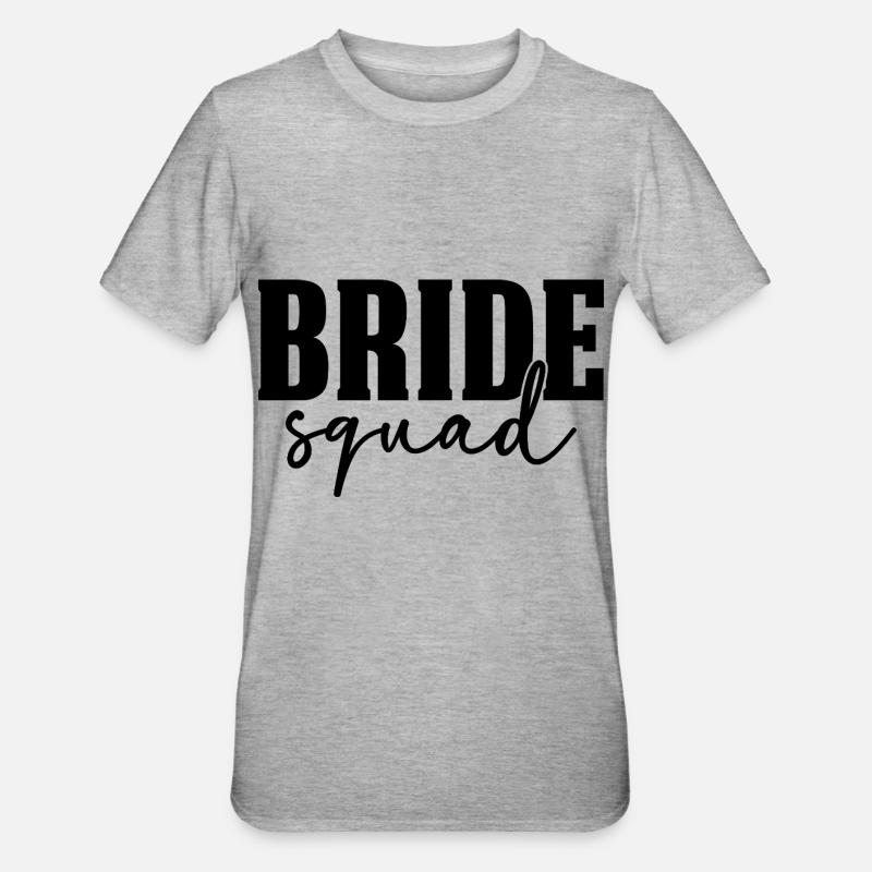 Bride Squad - Unisex Polycotton T-Shirt - heather grey