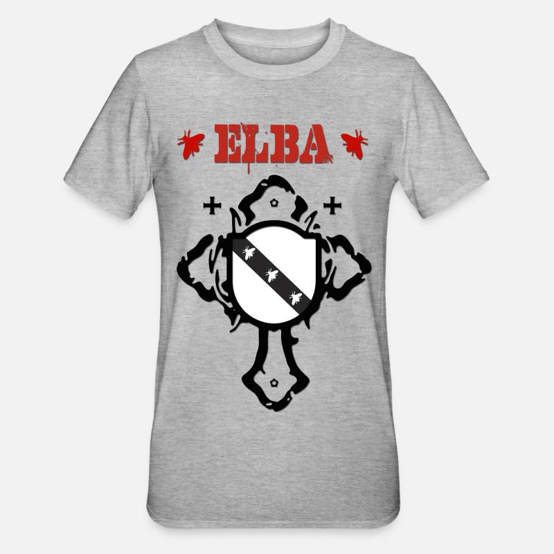 Elba - Unisex Polycotton T-Shirt - Grau meliert
