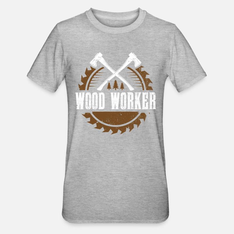 Menuisiers Menuiserie Menuiseries Menuisiers - T-shirt polycoton Unisexe - gris chiné