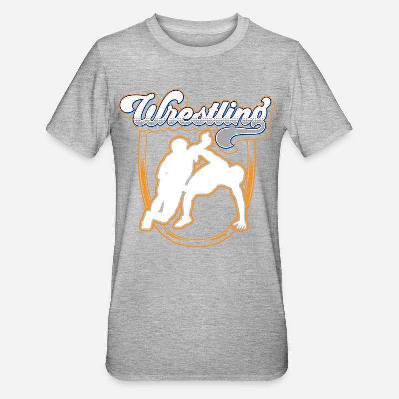 Lutte Lutte Lutte Lutteur - T-shirt polycoton Unisexe - gris chiné