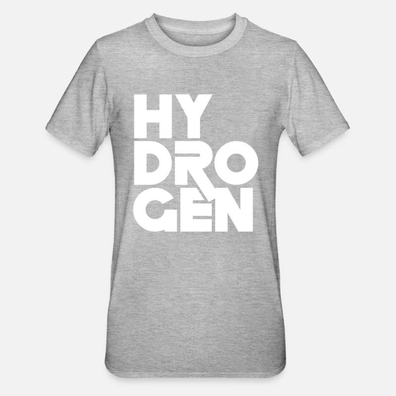 Élément Hydrogène Énergie hydrogène - T-shirt polycoton Unisexe - gris chiné