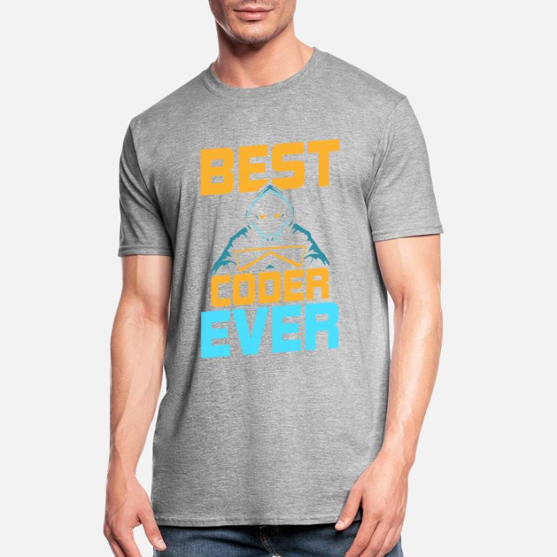 Meilleur programmeur de code de code de tous les temps T-shirt polycoton Unisexe