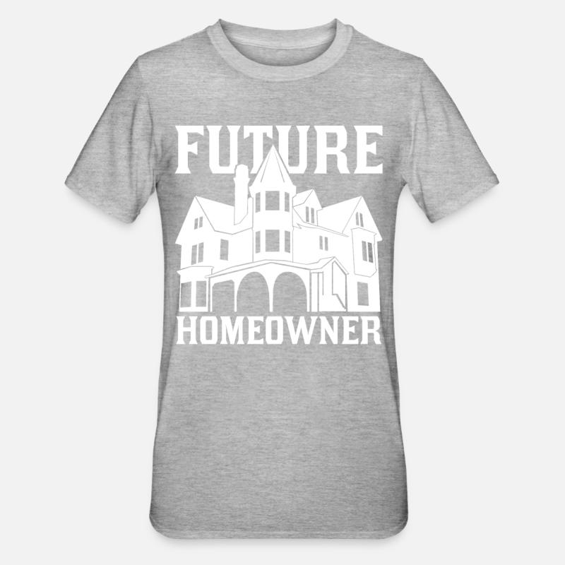Futur propriétaire propriétaire propriétaire - T-shirt polycoton Unisexe - gris chiné