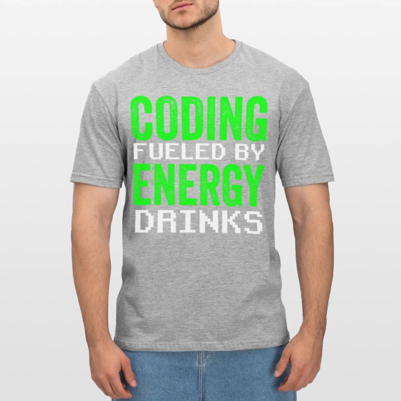 Programmation avec le codage de code du codeur de boissons énergisantes T-shirt polycoton Unisexe