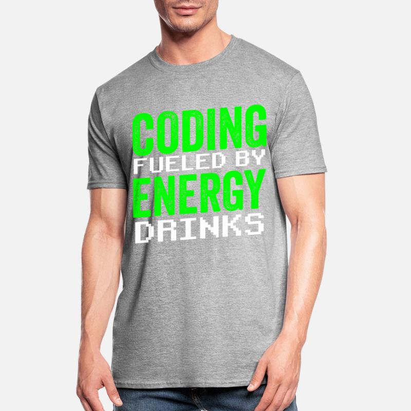 Programmation avec le codage de code du codeur de boissons énergisantes T-shirt polycoton Unisexe