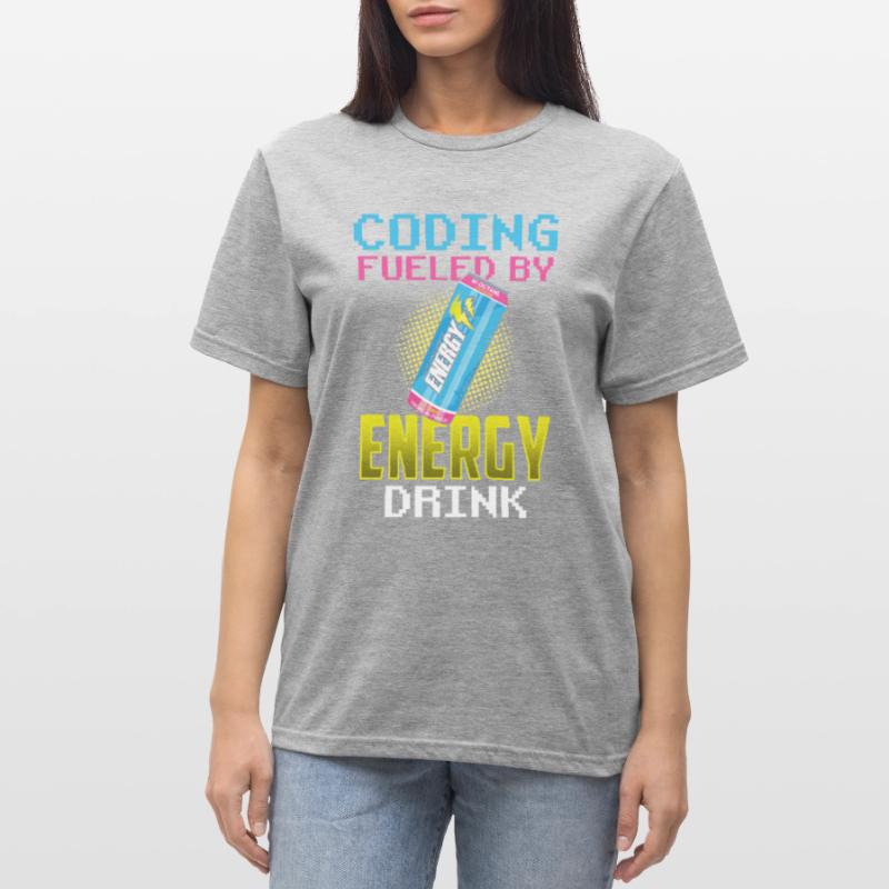 Programmation avec le code de codage Energydrinks Coder T-shirt polycoton Unisexe