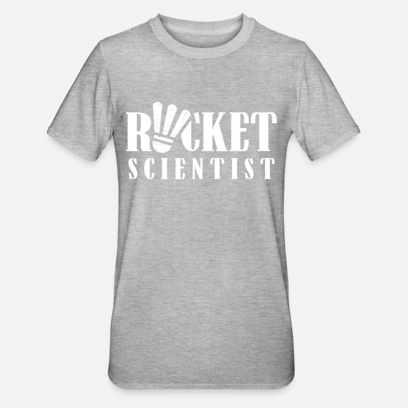 Thug Scientist Racket Scientist - Unisex Polycotton T-Shirt - heather grey