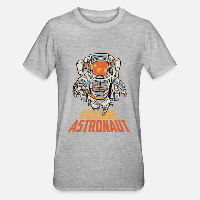 Futur astronaute Rocket Space Astronomy - T-shirt polycoton Unisexe - gris chiné