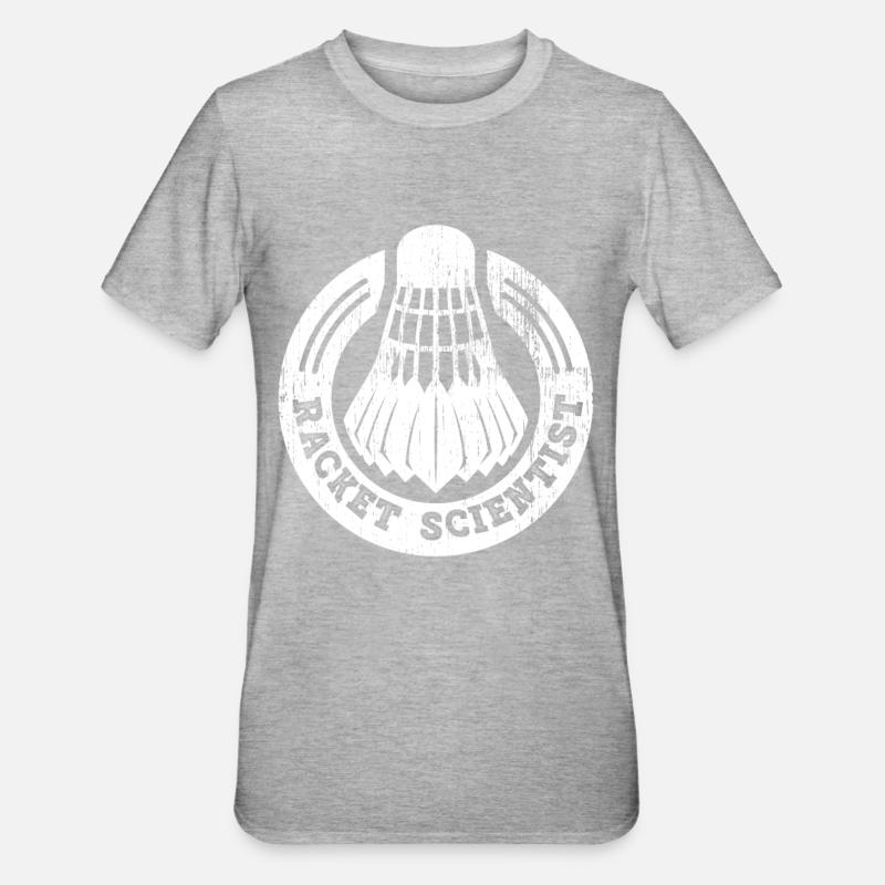 Thug Scientist Racket Scientist - Unisex Polycotton T-Shirt - heather grey