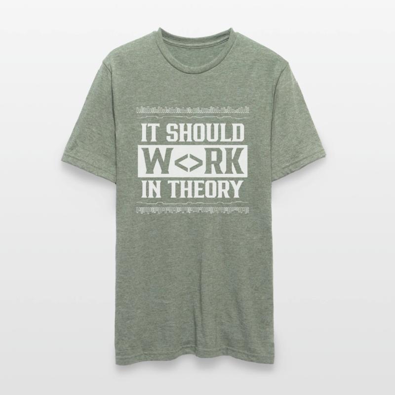 In Der Theorie Sollte Es Funktionieren Code Coding Unisex Polycotton T-Shirt