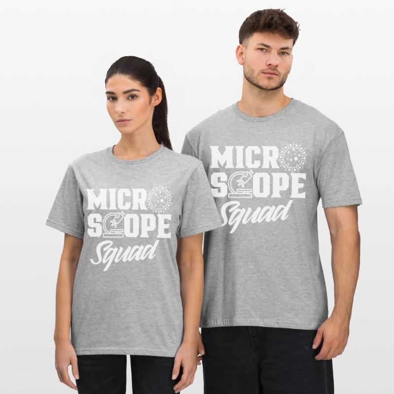 Équipe de microscope Microscopes Dictons de microscope T-shirt polycoton Unisexe