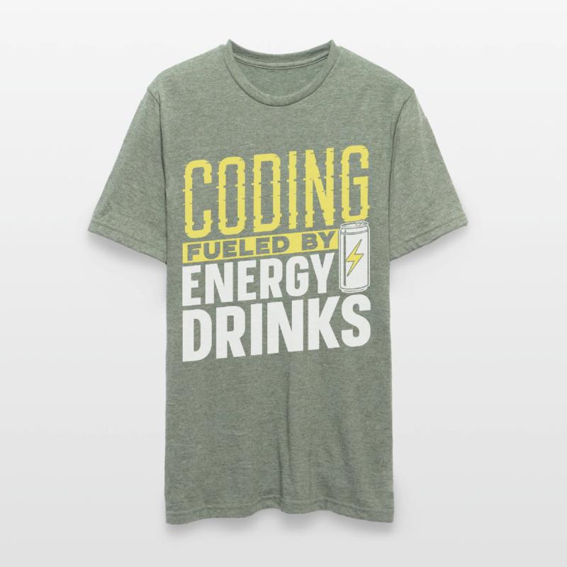 Programmation avec le code de codage des boissons énergisantes T-shirt polycoton Unisexe