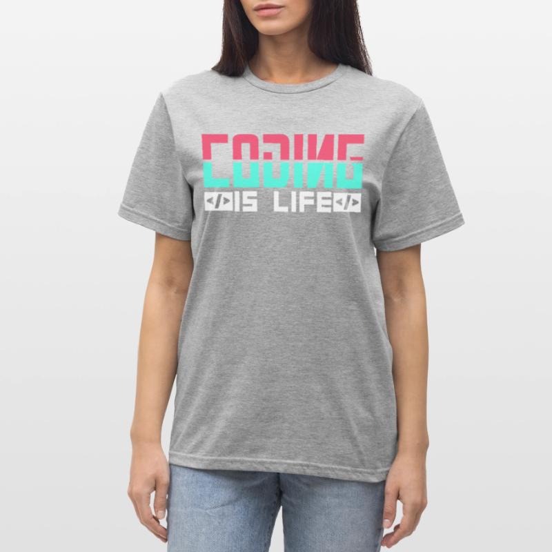 Le codage est un code de codeur programmeur de vie T-shirt polycoton Unisexe