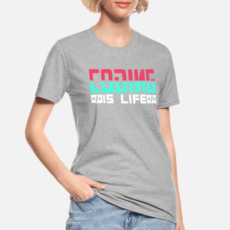 Le codage est un code de codeur programmeur de vie T-shirt polycoton Unisexe