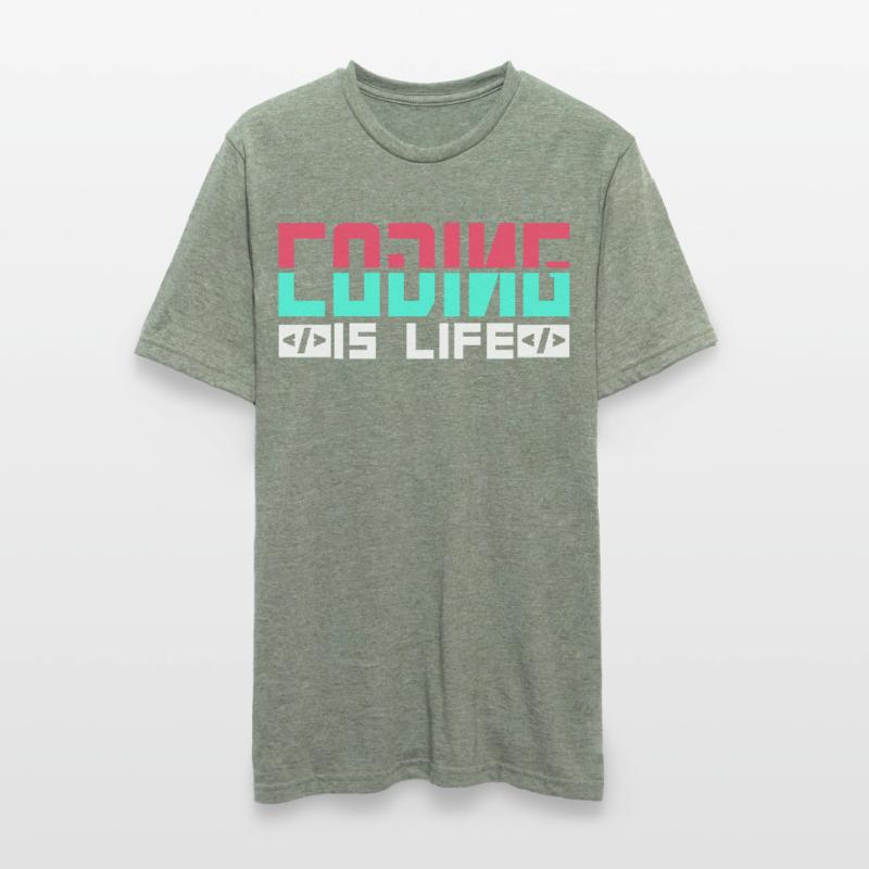 Le codage est un code de codeur programmeur de vie T-shirt polycoton Unisexe