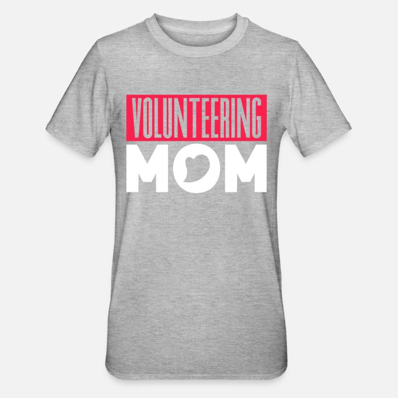 Bénévole mère Profession Bénévole Bénévole - T-shirt polycoton Unisexe - gris chiné