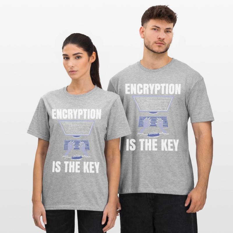 Le chiffrement est la clé du codage du codeur T-shirt polycoton Unisexe