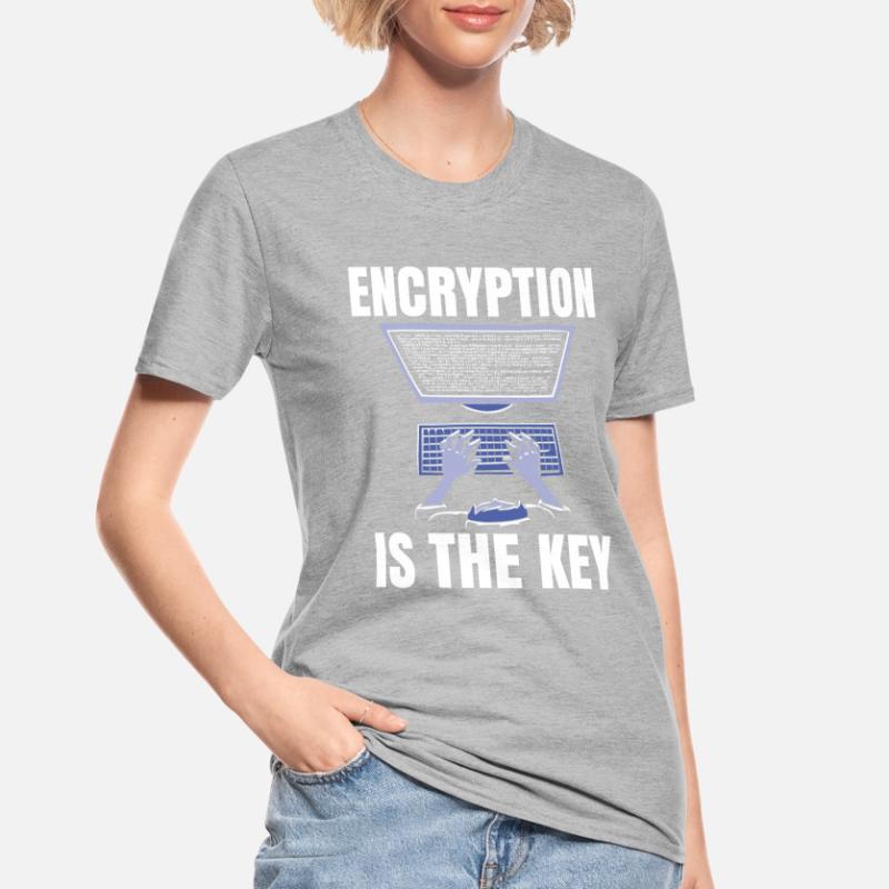 Le chiffrement est la clé du codage du codeur T-shirt polycoton Unisexe