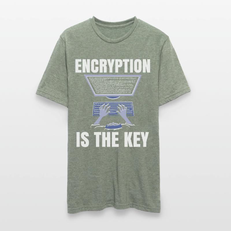 Verschlüsselung Ist Der Schlüssel Coder Coding Unisex Polycotton T-Shirt