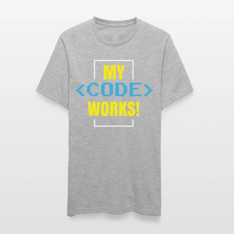 Mein Code Funktioniert Programmieren Coding Coder Unisex Polycotton T-Shirt