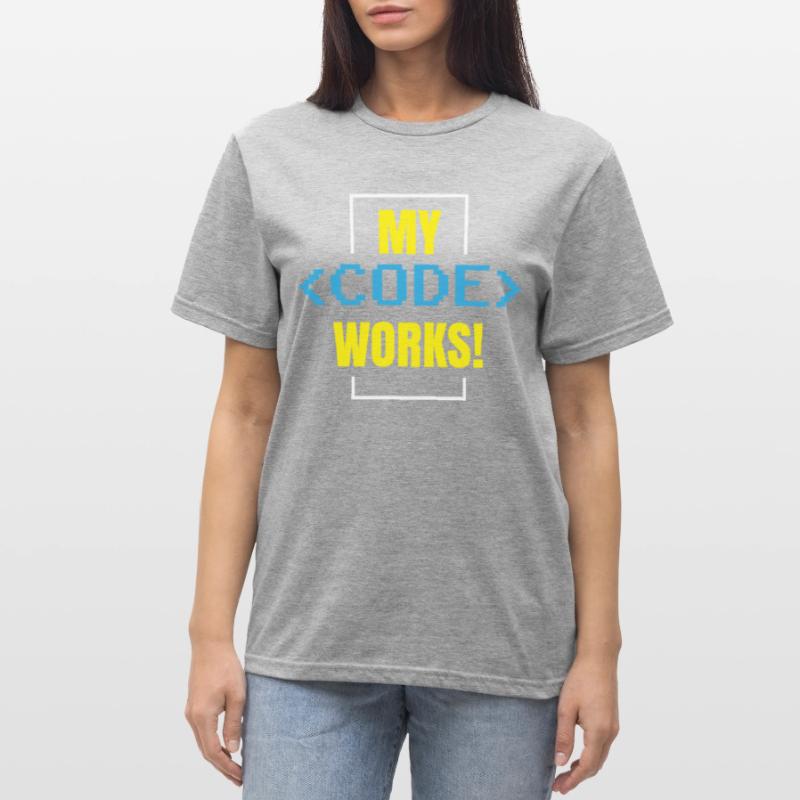 Mein Code Funktioniert Programmieren Coding Coder Unisex Polycotton T-Shirt