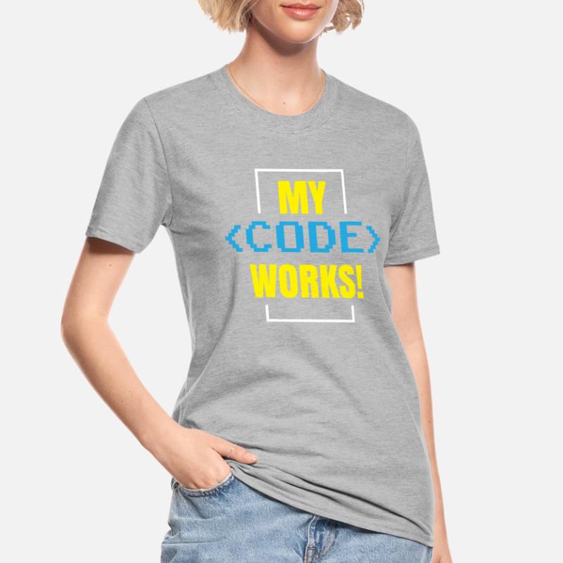 Mein Code Funktioniert Programmieren Coding Coder Unisex Polycotton T-Shirt