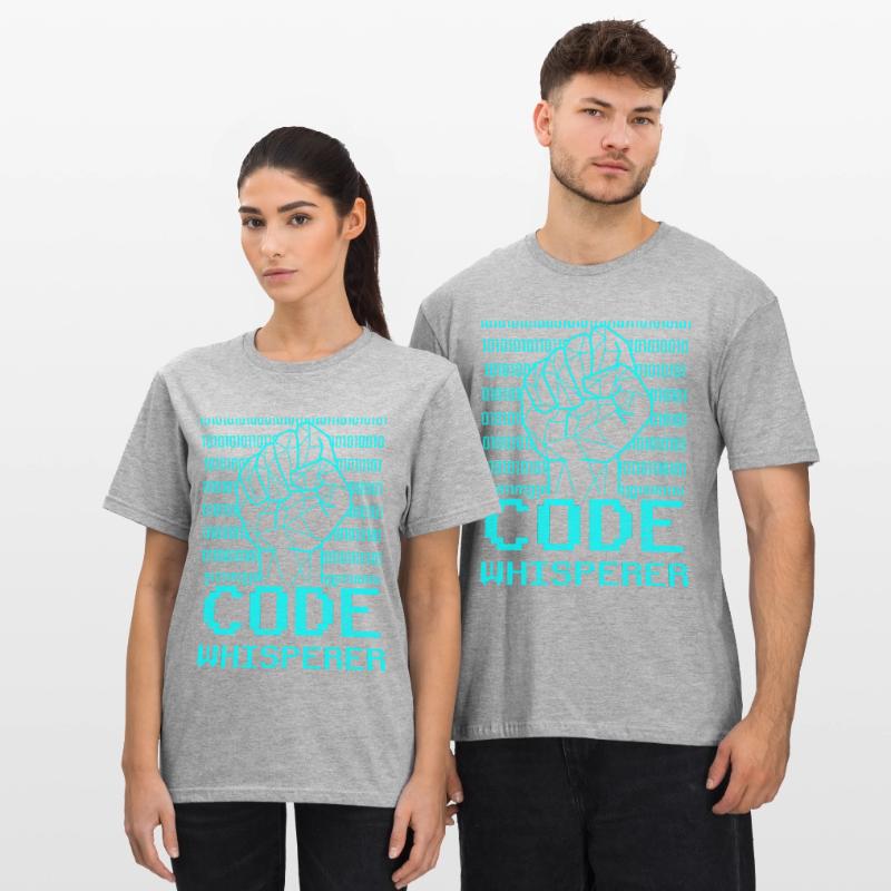 Code Flüsterer Coding Coder Programmierer Unisex Polycotton T-Shirt