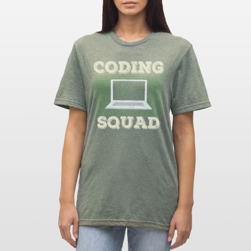 Équipe de codage Programmeur Programmeur Programmation Codeur T-shirt polycoton Unisexe