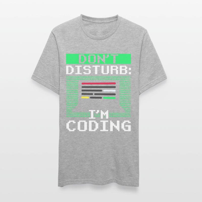 Stören Sie Nicht: Ich Programmiere Coding Coder Unisex Polycotton T-Shirt
