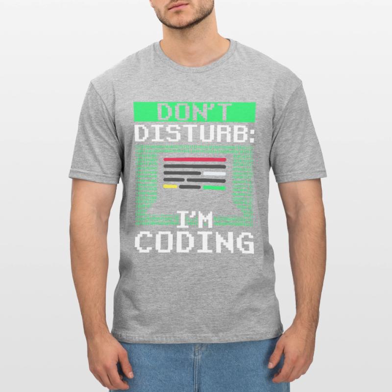 Stören Sie Nicht: Ich Programmiere Coding Coder Unisex Polycotton T-Shirt