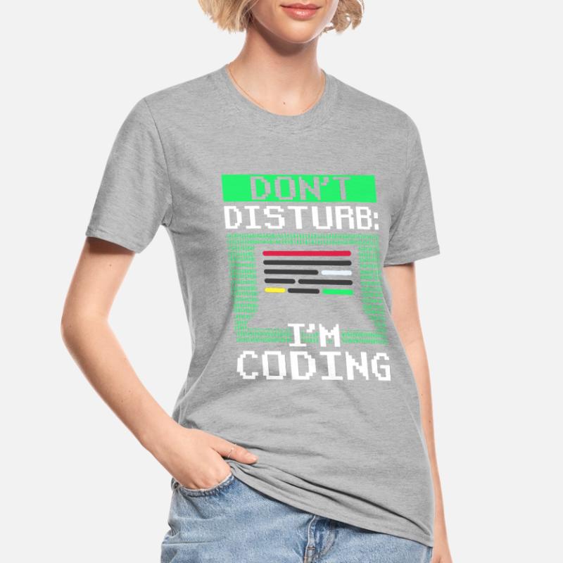 Stören Sie Nicht: Ich Programmiere Coding Coder Unisex Polycotton T-Shirt