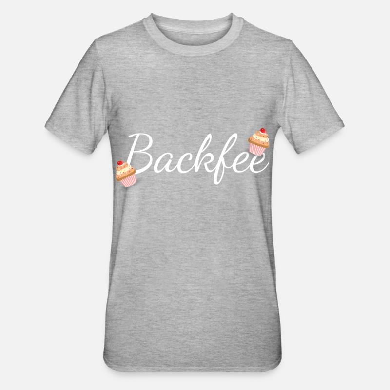 Backfee - Unisex Polycotton T-Shirt - Grau meliert