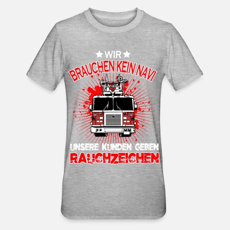 Firefighter volunteer firefighter gift - Unisex Polycotton T-Shirt - heather grey