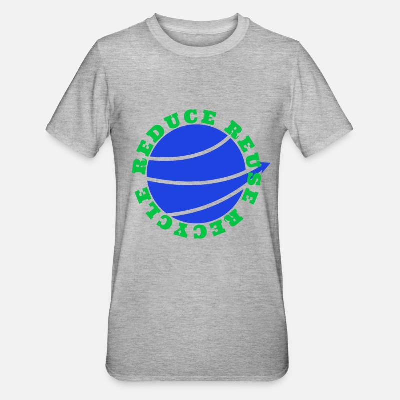 Environmental, Climate Change, Climate Change - Unisex Polycotton T-Shirt - heather grey