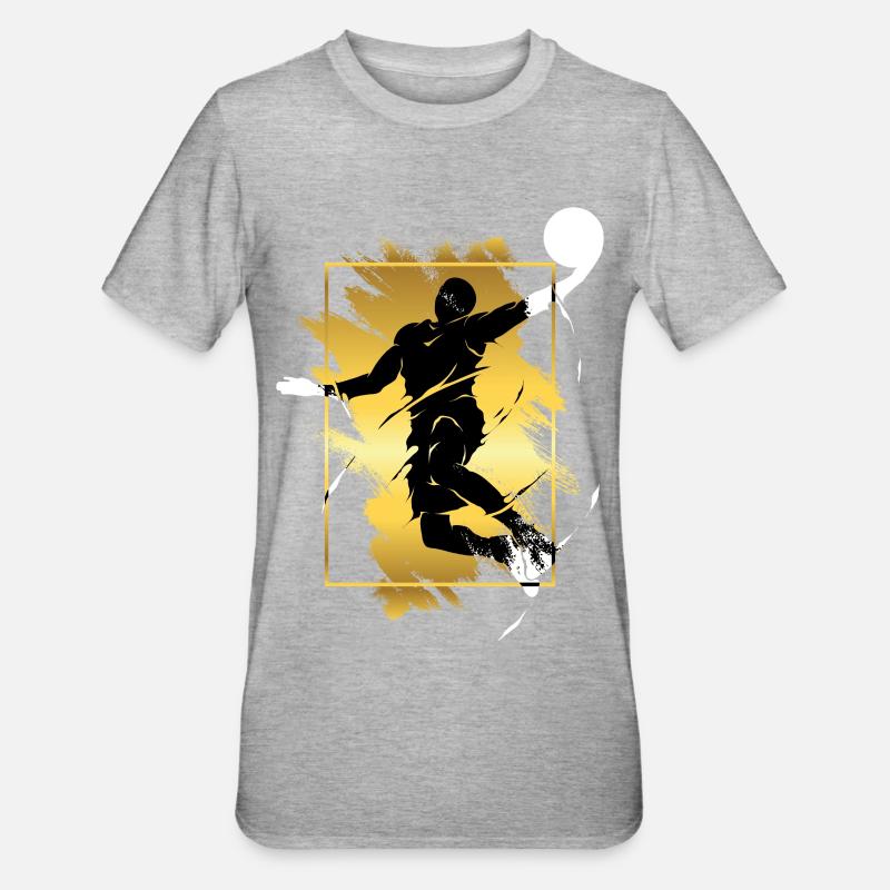 Basketteur Basketteur Dunking Gold Splash - T-shirt polycoton Unisexe - gris chiné