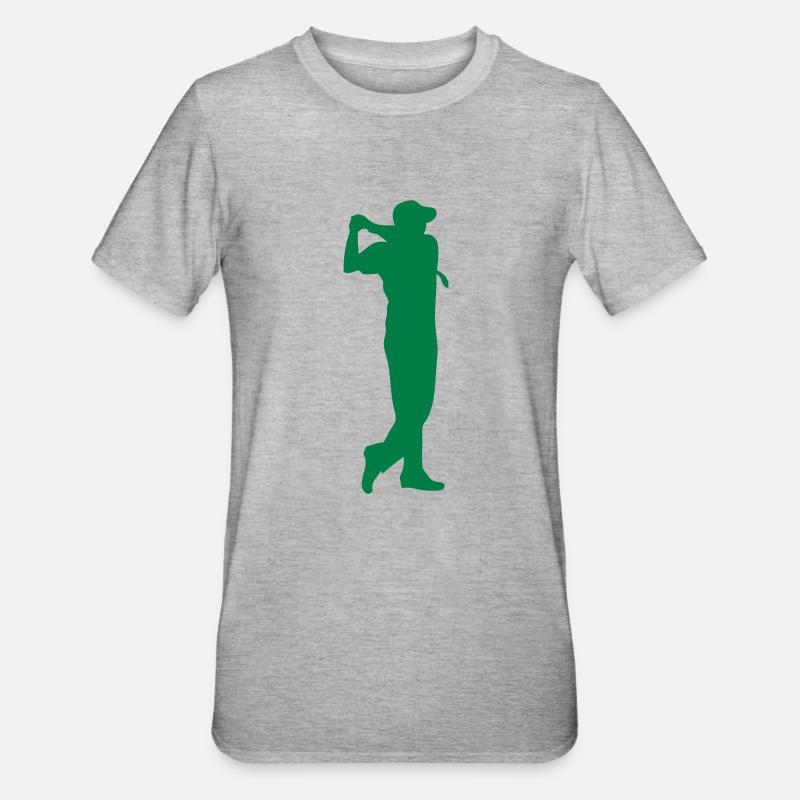 golf swing player player 210 - Unisex Polycotton T-Shirt - heather grey