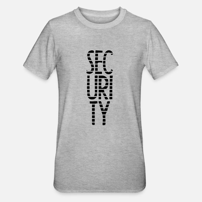 Security Star Stamp - T-shirt polycoton Unisexe - gris chiné
